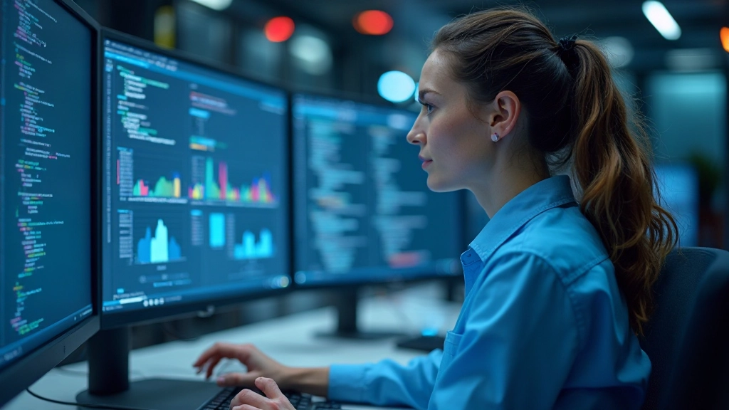 Инженер работает с Docker контейнерами и Kubernetes оркестрацией